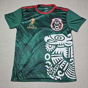 Fast Action Mexico Soccer Futbol Jersey Shirt Green Unisex Size Large